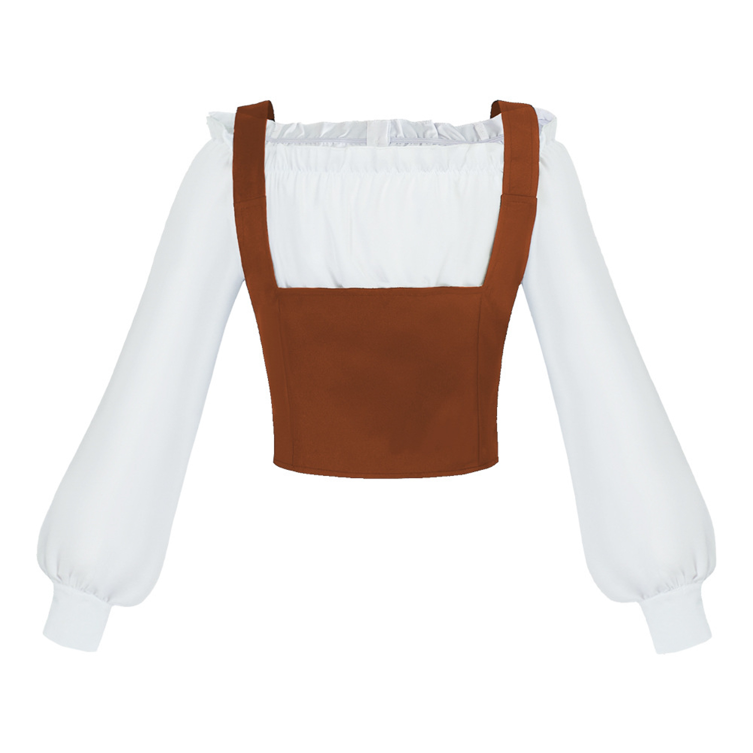 ルネサンス風の2点セットコスチューム。オフショルダーのフリル - Blouses のレビューと価格