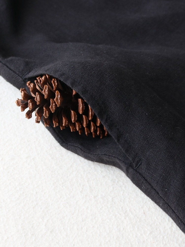 芸術的なリネン素材のワンピース、女性用、春物、ゆったりとした - Casual Loose Linen Shirt Dress のレビューと価格