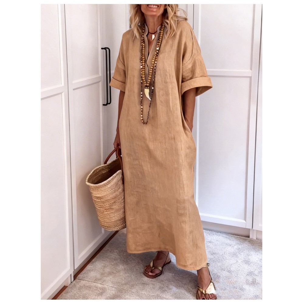 ボーホースタイル レディース レトロ カフタン ドレス スタ - Boho Summer Beach Maxi Dress のレビューと価格