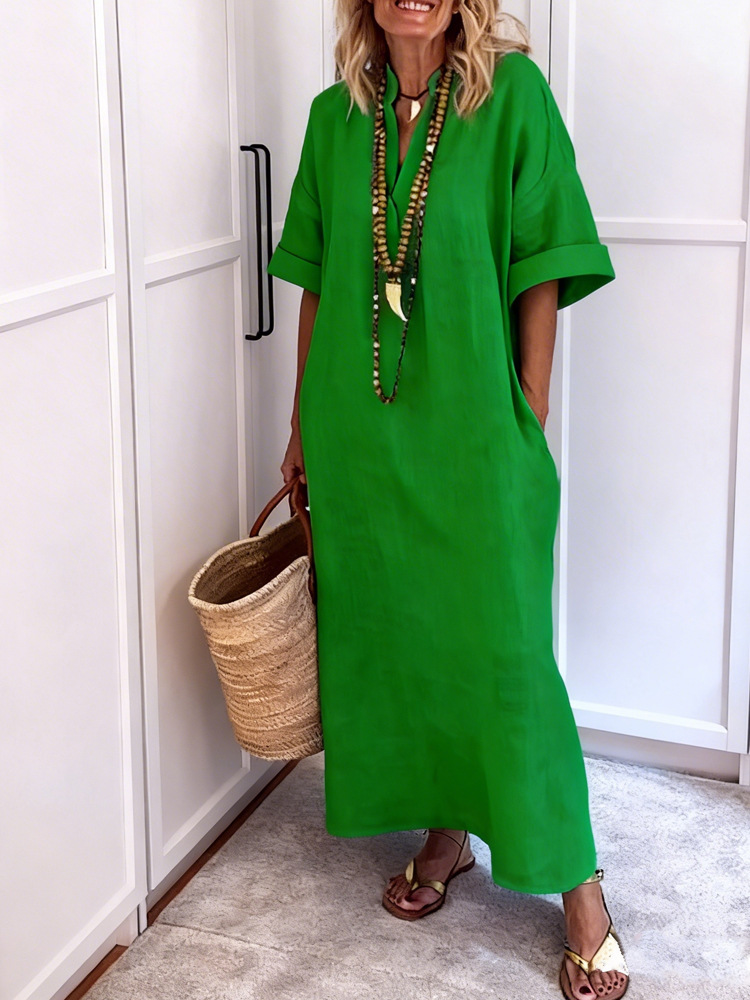 ボーホースタイル レディース レトロ カフタン ドレス スタ - Boho Summer Beach Maxi Dress のレビューと価格